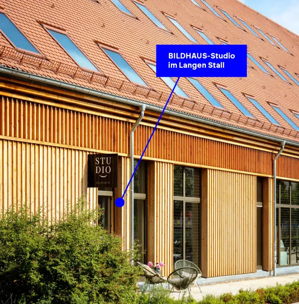 Foto Eingang zum BILDHAUS Studio in Potsdam